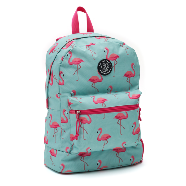 Flamingo school backpack deals